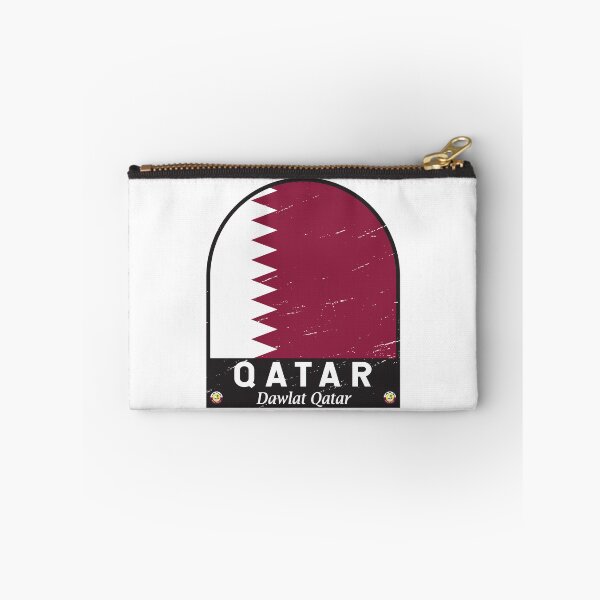 Item preview, Qatar Flag Emblem Distressed Vintage designed and sold by KrisSidDesigns.