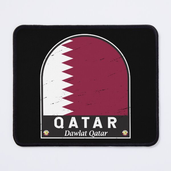 Item preview, Qatar Flag Emblem Distressed Vintage designed and sold by KrisSidDesigns.