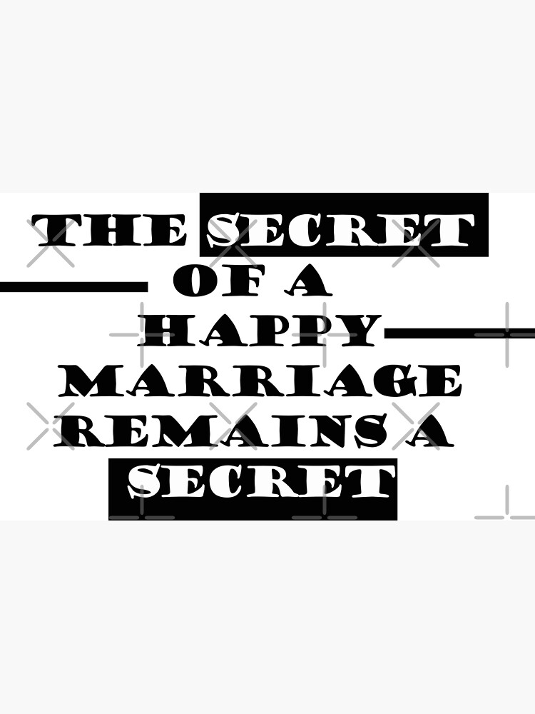 Secret to Happy Marriage