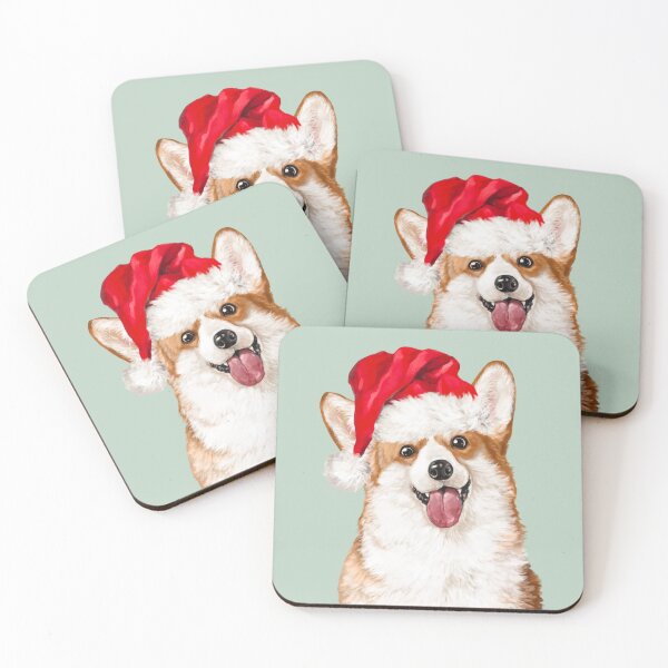 Item preview, Christmas Corgi in Green designed and sold by bignosework.