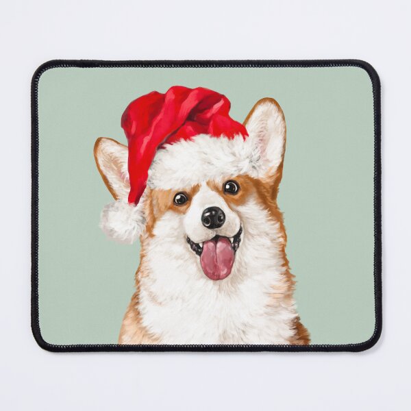 Item preview, Christmas Corgi in Green designed and sold by bignosework.