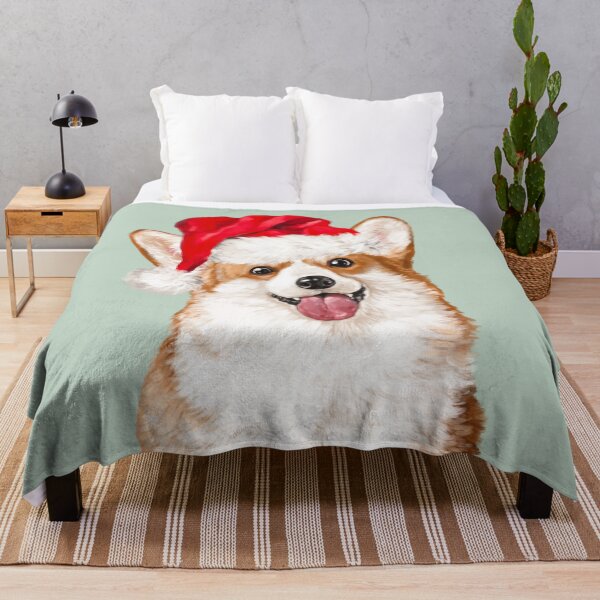 Item preview, Christmas Corgi in Green designed and sold by bignosework.