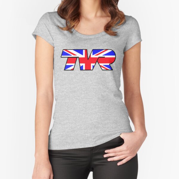 TVR Logo Union Jack Fitted Scoop T-Shirt