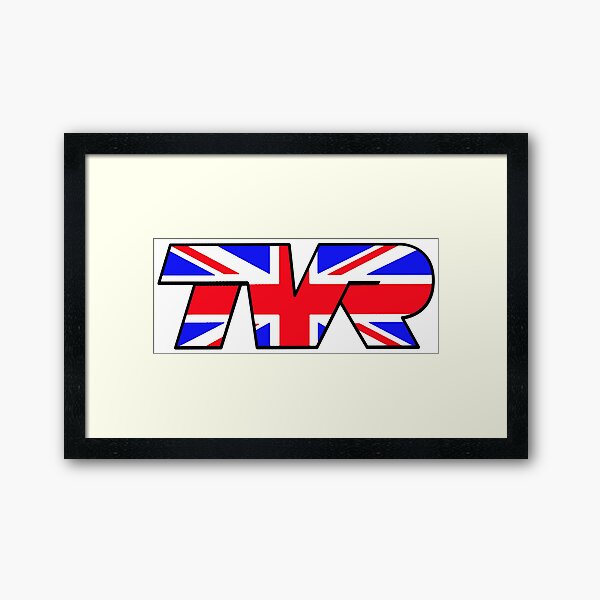 TVR Logo Union Jack Framed Art Print