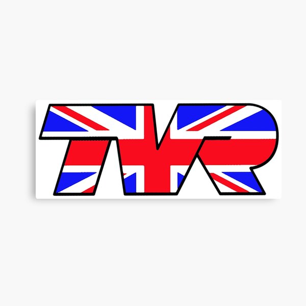 TVR Logo Union Jack Canvas Print