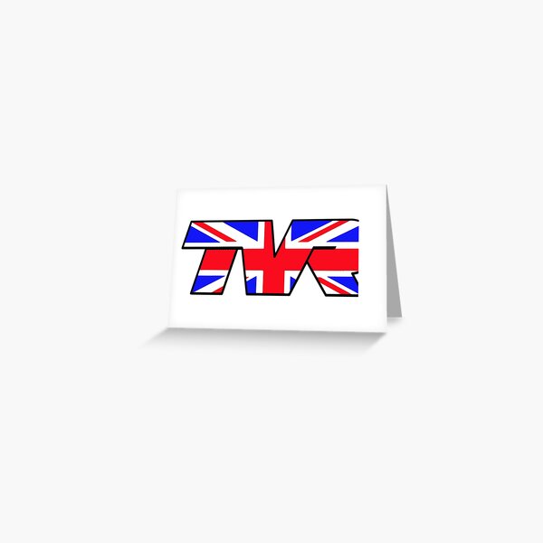 TVR Logo Union Jack Greeting Card