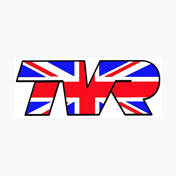 TVR Logo Union Jack Photographic Print