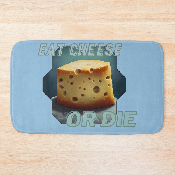 Item preview, Blue Cute Eat Cheese or Die designed and sold by TheCreativeFab.
