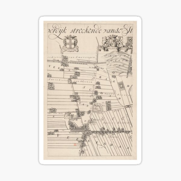 Item preview, Dutch Field Vintage Map designed and sold by margotana.
