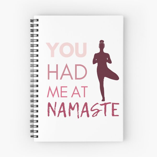 Item preview, You Had Me At Namaste - Yoga Quote - Pink designed and sold by MindedInc.