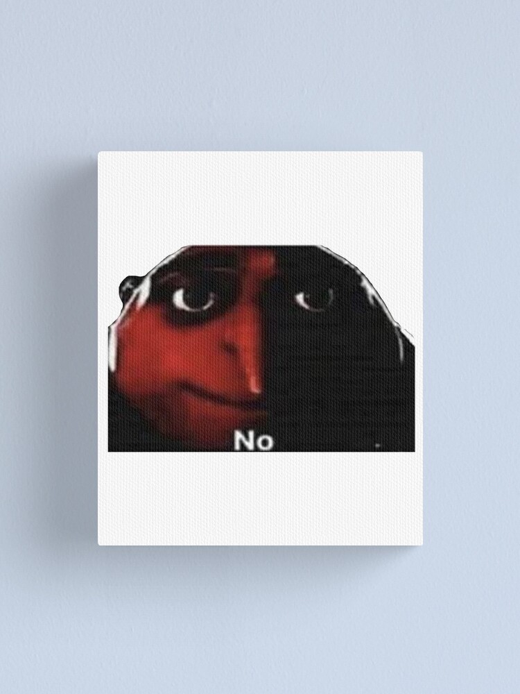 No Cursed Meme Canvas Print