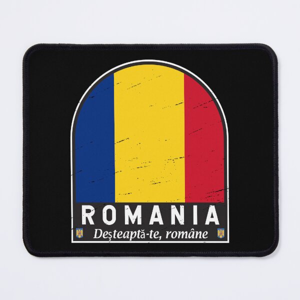 Item preview, Romania Flag Emblem Distressed Vintage designed and sold by KrisSidDesigns.