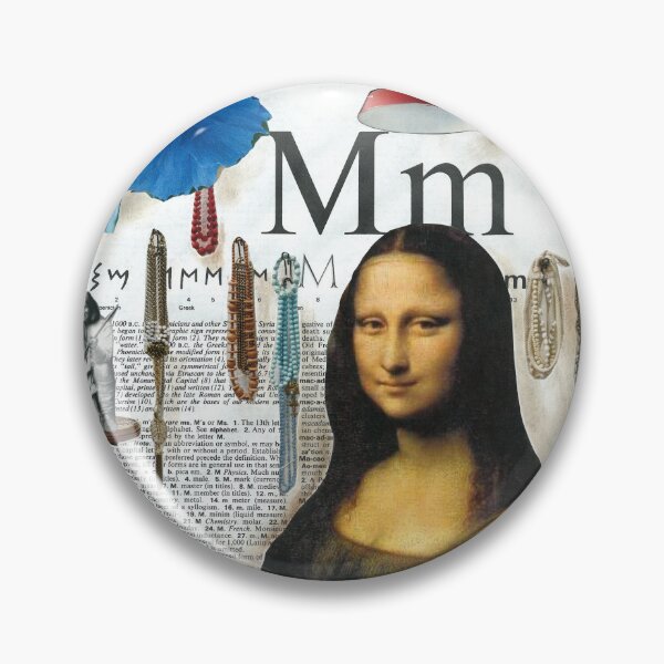 Item preview, Mona Lisa Leonardo da Vinci Dictionary Collage Parody for Art Book Lovers designed and sold by KathyGrippi.