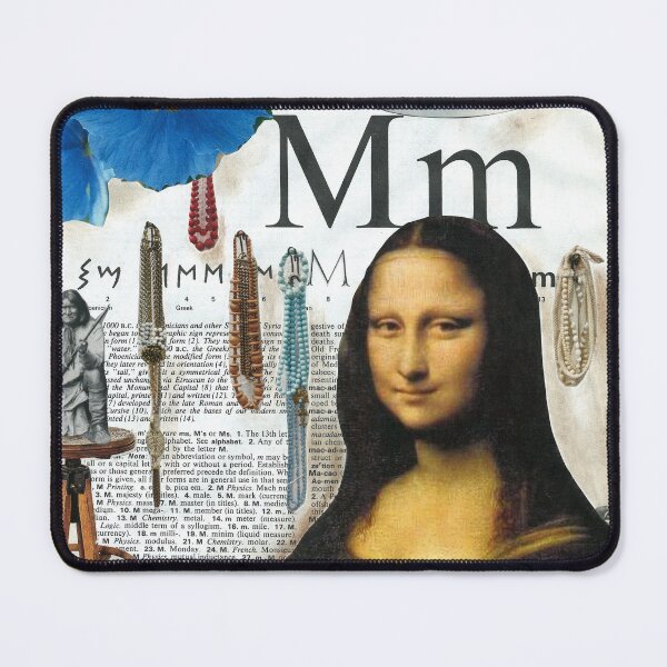 Item preview, Mona Lisa Leonardo da Vinci Dictionary Collage Parody for Art Book Lovers designed and sold by KathyGrippi.