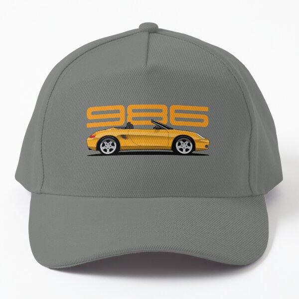 Aperçu de l'œuvre Porsche 986 Boxster illustration classique Jaune créée et vendue par blackdogshop.