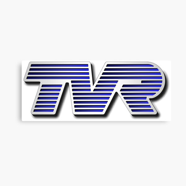 TVR Logo Colorful Canvas Print