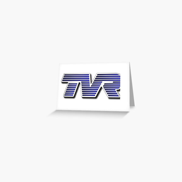 TVR Logo Colorful Greeting Card