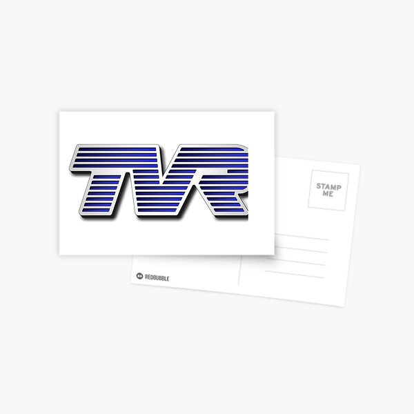 TVR Logo Colorful Postcard