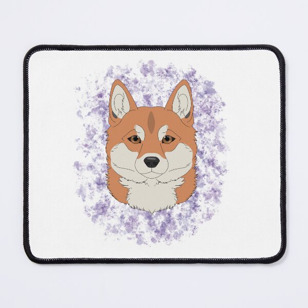 Item preview, Shiba Inu Red with watercolour designed and sold by Cynthiaetal.