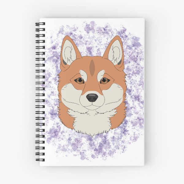 Item preview, Shiba Inu Red with watercolour designed and sold by Cynthiaetal.