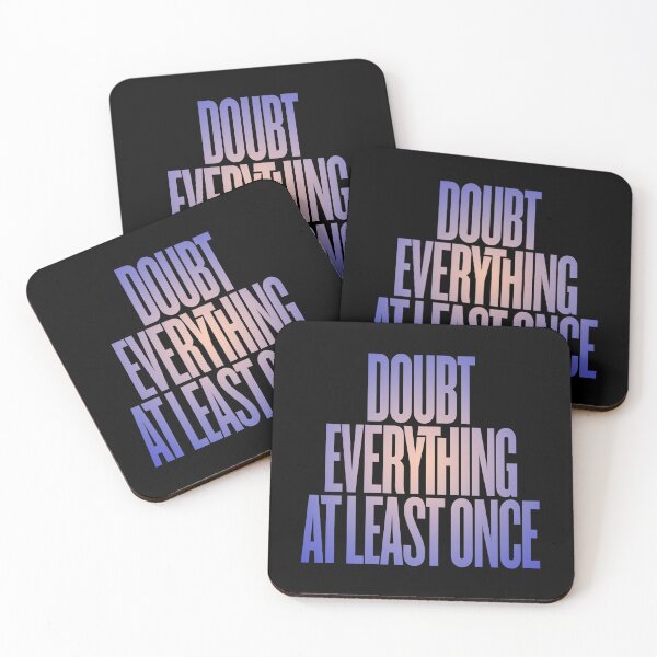 Item preview, Doubt everything at least once v.3 designed and sold by x1brett.