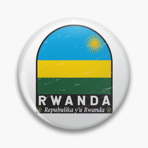 Item preview, Rwanda Flag Emblem Distressed Vintage designed and sold by KrisSidDesigns.