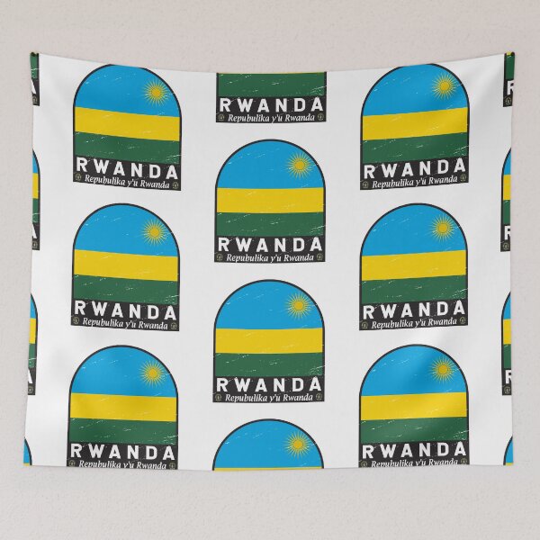 Item preview, Rwanda Flag Emblem Distressed Vintage designed and sold by KrisSidDesigns.
