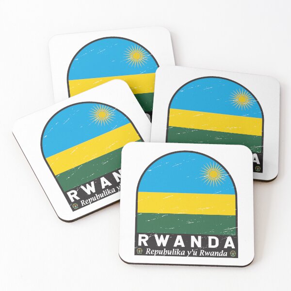 Item preview, Rwanda Flag Emblem Distressed Vintage designed and sold by KrisSidDesigns.
