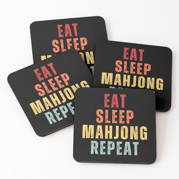 Item preview, Eat Sleep Mahjong Repeat designed and sold by NinniSilver.