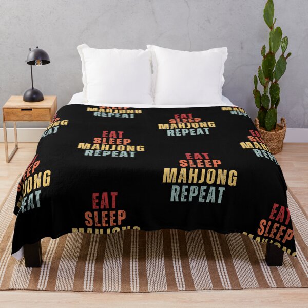 Item preview, Eat Sleep Mahjong Repeat designed and sold by NinniSilver.