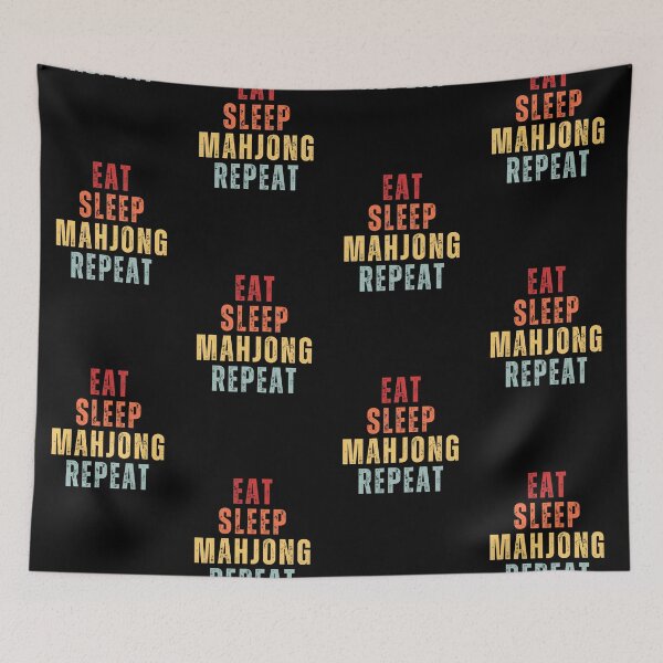 Item preview, Eat Sleep Mahjong Repeat designed and sold by NinniSilver.