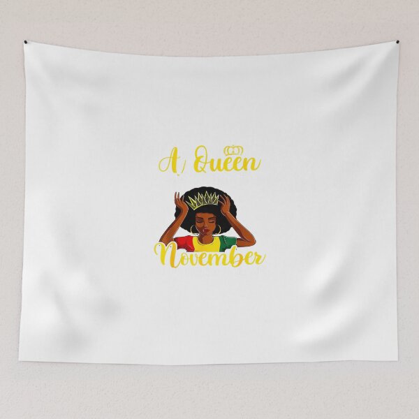 Item preview, Afro Birthday Tees For Women, A Queen Was Born In November designed and sold by TGMerwin.