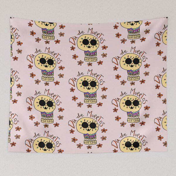 Item preview, Day of the Dead Pink designed and sold by Soficas04.