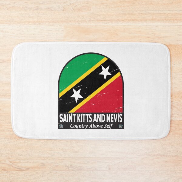 Item preview, Saint Kitts and Nevis Flag Emblem Distressed Vintage designed and sold by KrisSidDesigns.