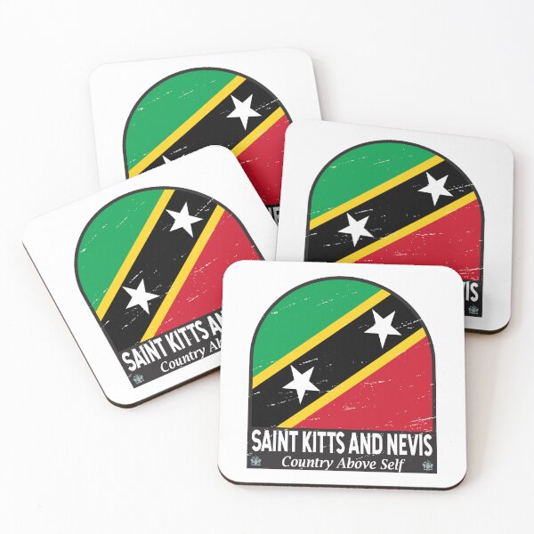 Item preview, Saint Kitts and Nevis Flag Emblem Distressed Vintage designed and sold by KrisSidDesigns.