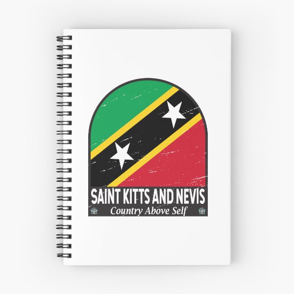 Item preview, Saint Kitts and Nevis Flag Emblem Distressed Vintage designed and sold by KrisSidDesigns.