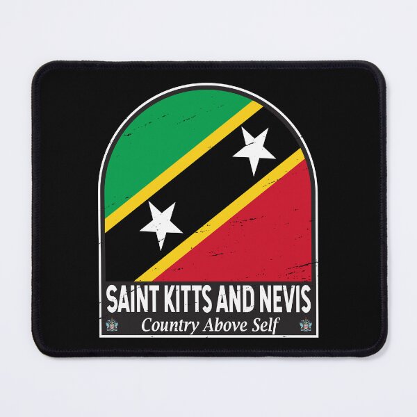 Item preview, Saint Kitts and Nevis Flag Emblem Distressed Vintage designed and sold by KrisSidDesigns.