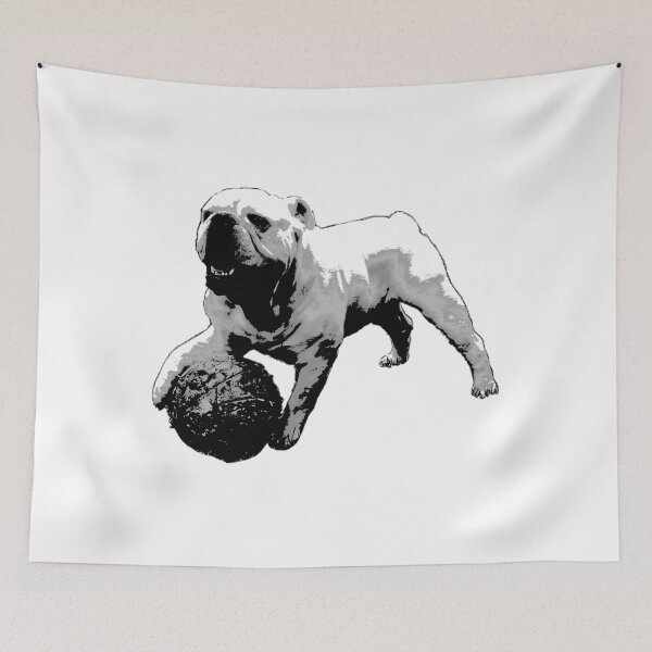 Item preview, Dog playing soccer designed and sold by zabanakobikic.