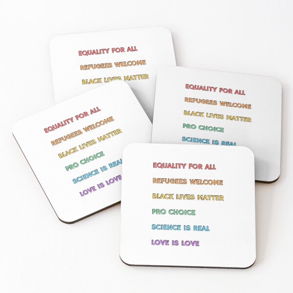 Item preview, HUMAN RIGHTS MANIFESTO Rainbow text  - stay woke staywoke designed and sold by Inspirationmotivation.