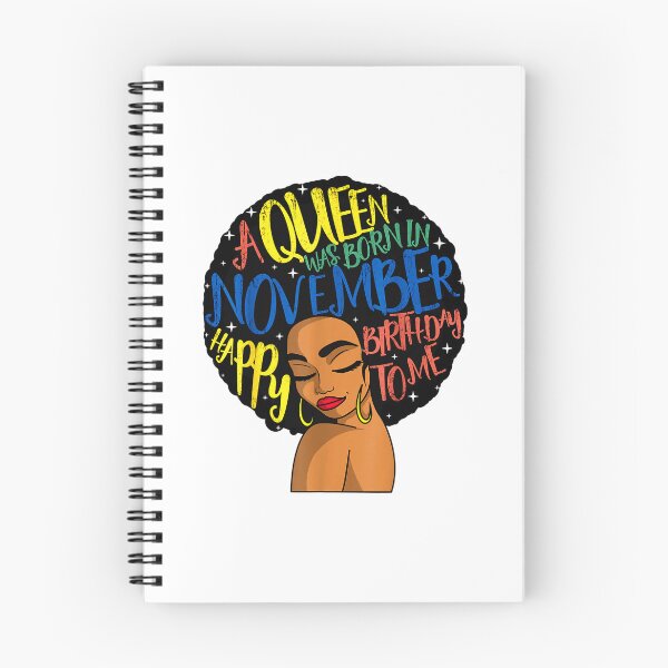 Item preview, Afro Words A Queen Was Born In November Happy Birthday To Me designed and sold by TGMerwin.