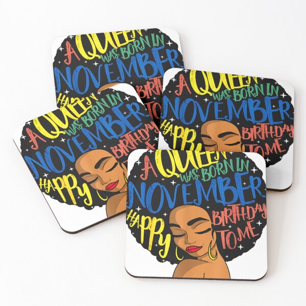 Item preview, Afro Words A Queen Was Born In November Happy Birthday To Me designed and sold by TGMerwin.