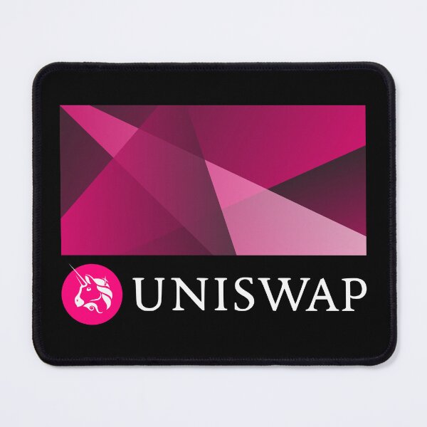 Item preview, Uniswap UNI Crypto Altcoin - Abstract Geometric Forms designed and sold by CryptoMoods.