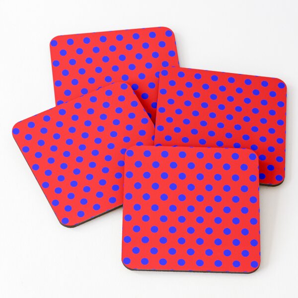 Item preview, Blue and Red Polka Dots designed and sold by patterniastudio.