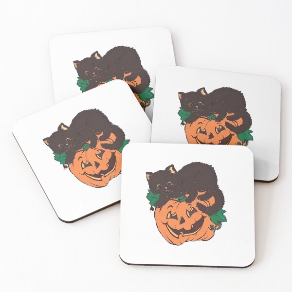 Item preview, Black Cat light up pumpkin, Smiling Pumpkin Funny, Halloween Blow Mold 2022 designed and sold by FirnandArt.
