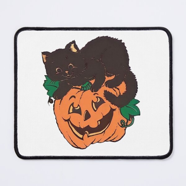 Item preview, Black Cat light up pumpkin, Smiling Pumpkin Funny, Halloween Blow Mold 2022 designed and sold by FirnandArt.