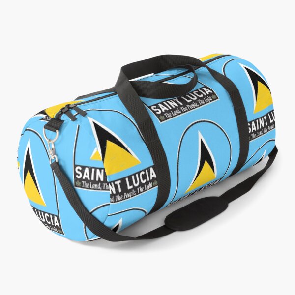 Item preview, Saint Lucia Flag Emblem Distressed Vintage designed and sold by KrisSidDesigns.