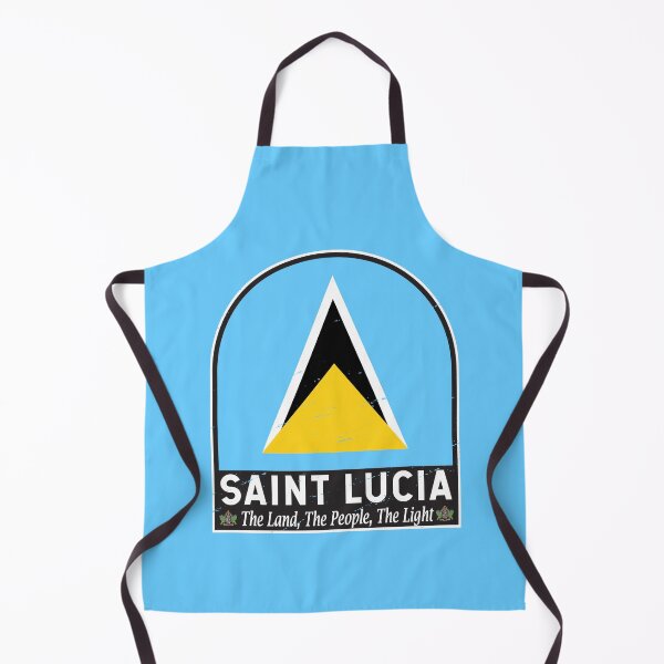 Item preview, Saint Lucia Flag Emblem Distressed Vintage designed and sold by KrisSidDesigns.