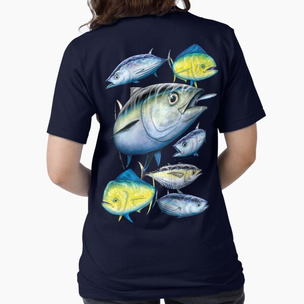 Item preview, Tuna and Mahi Mahi designed and sold by David Pearce Marine Art.