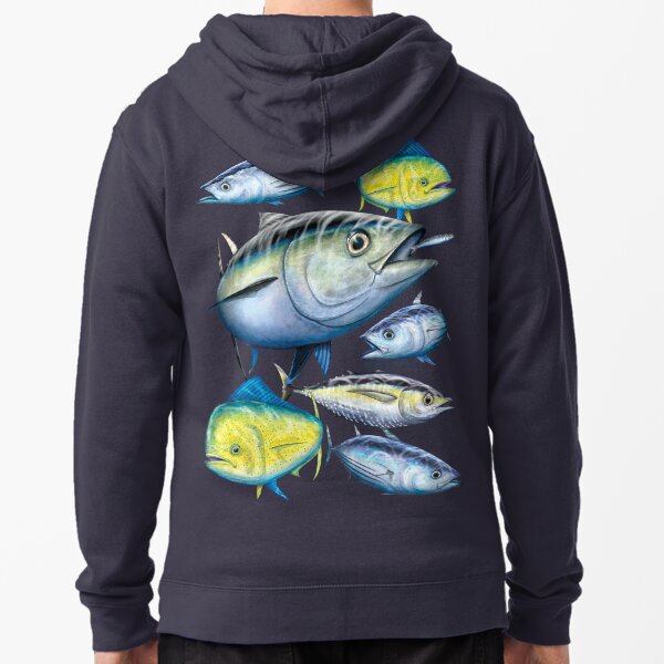 Tuna and Mahi Mahi Zipped Hoodie