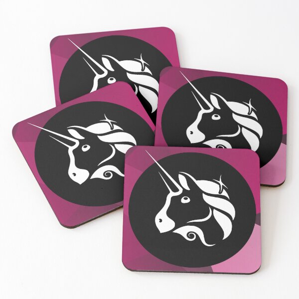 Item preview, Uniswap UNI Crypto Altcoin - Abstract Geometric Forms with Black White Logo designed and sold by CryptoMoods.